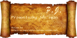 Przepolszky Jázmin névjegykártya